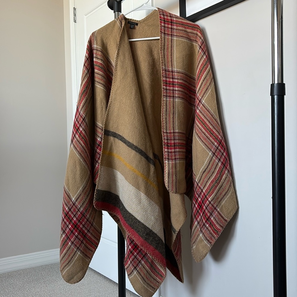 Ann Taylor Plaid Shawl